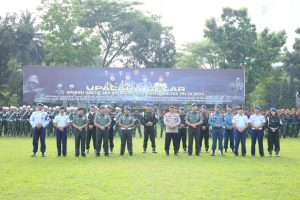 Prajurit Lantamal I Mengikuti Gelar Upacara Operasi Gaktib Yustisi Tahun 2023