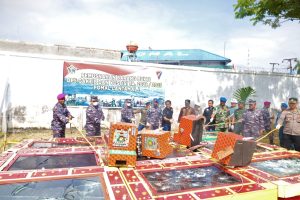 Apresiasi Kinerja Pomal, Danlantamal I Ikut Musnahkan Barbuk Ops Yustisi
