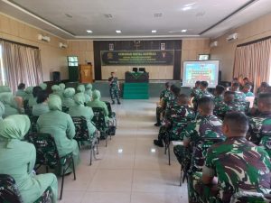Santi Aji Kepada Keluarga Besar Yonarmed 12 Danyonif PR 501 Kostrad, Kabintal Kostrad Berikan Ceramah Di Satuan Jajaran Kostrad