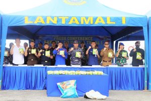 Bukti Keseriusan Dalam Pemberantasan Narkoba, TNI AL Gagalkan Penyelundupan Sabu 36 Kg di Perairan Lhokseumawe