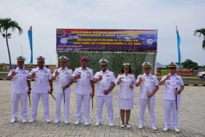 Komandan Lanal Bandung Hadiri Upacara Sertijab Danlanal Lampung