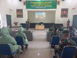 Kuatkan Mental Prajurit dan Keluarga Dukung Tugas Pokok, Yonif PR 503 Kostrad Terima Ceramah Bintal