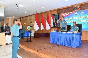 DUKUNG KEBERHASILAN TUGAS, PERSONEL LANTAMAL III ANTUSIAS IKUTI SOSIALISASI PEMBINAAN PERSONEL DALAM SAFARI PERS DARI KOARMADA I TAHUN 2023