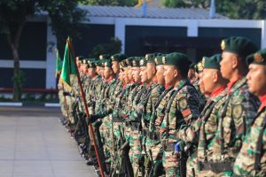 Upacara Pengibaran Bendera Merah Putih, Dandenma Kostrad Kolonel Inf Agus Supriyono Selaku Irup Upacara 17-an Bulan Maret di Makostrad
