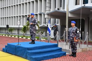 DANPOMAL LANTAMAL III PIMPIN UPACARA BENDERA 17 AN