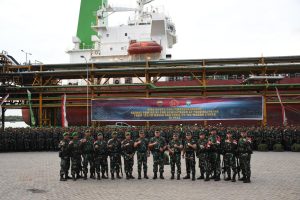 Danlantama I Hadiri Pelepasan Satgas Yonif RK 115/ML Kodam IM dan Yonif 125/SMB Kodam I/BB Oleh Panglima TNI