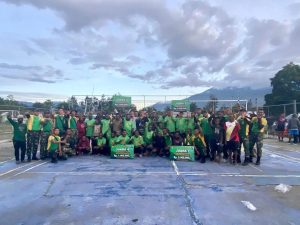 Antusias dan Semangat Generasi Muda Papua,Lomba Mini Soccer Oleh Yonif R 321 Kostrad