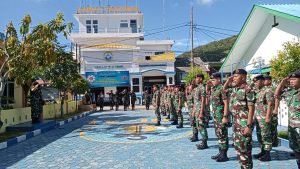 Diperkuat Prajurit Baru, Lanal Tarempa Gelar Acara Tradisi Penerimaan Bintara Remaja