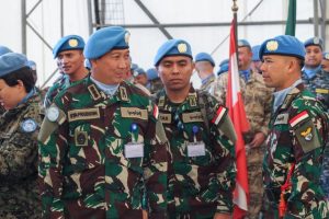 Dansatgas Yon Mekanis XXIII-Q Hadiri Peringatan Hari UNIFIL