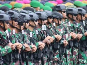 Prajurit Yonif PR 431/SSP Ikuti Apel Gelar Kesiapan PAM VVIP