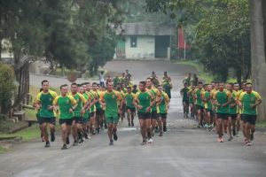 Puasa Bukan Hambatan Prajurit Yonif PR 330 Untuk Jaga Kebugaran
