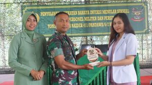 Pahami Bahaya Penyakit HIV AIDS, Yonif MR 411 Kostrad Gelar Penyuluhan Bahaya Infeksi Menular Seksual