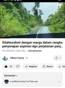 Keren !! Video Perjalanan Albert Hama di Youtube Banyak yang Lirik