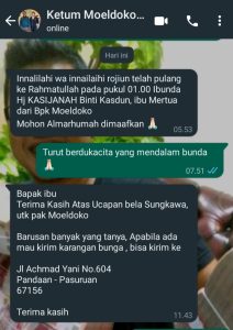Turut Berdukacita atas Meninggalnya Ibu Hj. Kasijanah Ibu Mertua Jend TNI (Purn) Moeldoko