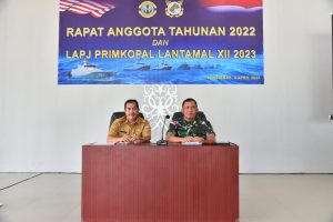Primkopal Lantamal XII Gelar Rapat Anggota Tahunan