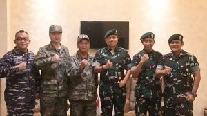 Jalin Silaturahmi dan Menjaga Stabilitas Keamanan, Pangdivif 3 Kostrad Dengan Captain Navy Chen Xionmin