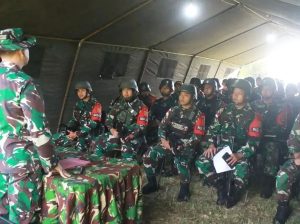 Danmen Armed 1/SY Divif 1 Kostrad Gelar Briefing Latihan Pratugas Satgas Pamtas RI-Malaysia Yonarmed 10
