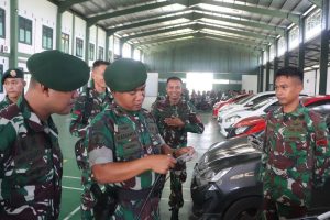 Cegah Kecelakaan Saat Mudik, Dandenma Divif 3 Kostrad Pimpin Apel Pengecekan Kendaraan
