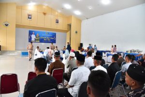 Pupuk Kebersamaan, Danlantamal XII Sholat Idul Fitri 1 Syawal 1444 H Bersama Keluarga Besar Lantamal XII