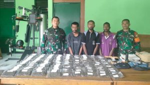 5,4 Kilogram Ganja Berhasil Diamankan Satgas Pamtas Yonif 132/BS di Perbatasan RI-PNG