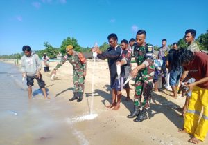 SATGAS PAMRAHWAN YONARHANUD 3/YBY TANGKAP 10 PELAKU BOM IKAN DAN BAHAN PELEDAK