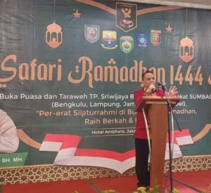 CATAT !! Begini Pidato Haidar Alwi di Acara Buka Bersama Tenaga Pembangun Sriwijaya