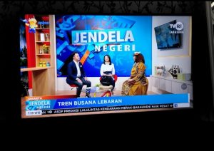 Amanah Asri   Designer & Founder Benang Limbah Rempah  Menghadiri Sebagai Narasumber Berbicara Tentang Trend Baju Lebaran 2023 Di Studio TVRI
