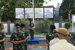 Lanal Bandung Gelar Apel Khusus dan Halal Bihalal Idul Fitri 1444 H/ 2023 M Bersama Prajurit dan PNS Lanal Bandung