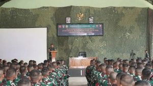 Siap Operasi Perbatasan, Prajurit Brajamusti Ditinjau Kasdivif 1 Kostrad