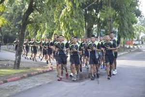 Bugar dan Semangat, Prajurit Yonarmed 12 Kostrad Bina Fisik