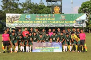 Semarak HUT ke-62 Divif 2 Kostrad, Danyonif MR 411 Gelar Turnamen Sepak Bola “Pandawa Cup 2023”