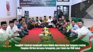 Tudang Sipolang Teadisi Kearifan Lokal Bugis, Pangdivif 3 Kostrad Hadir Bersama Pangdam XIV Hasanudin dan Forkopimda Makasar