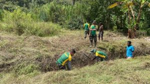 Rubah Lahan Tidur Untuk Program Ketahanan Pangan, Yonif R 321 Kostrad Gandeng Warga Jayawijaya