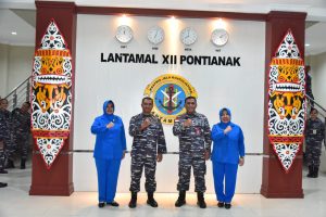Courtesy Call (CC) Dankormar Disambut Langsung Danlantamal XII