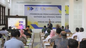 Danmenarmed 2 Putra Yudha Kolonel Arm Joko Setiyo K, M.Si (Han) Hadiri Pelaksanaan Press Release APBN Bersama Satker dan Pemda Malang Raya