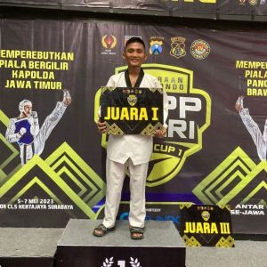 Naik Podium Kejuaraan Taekwondo KBPP Kapolda Jatim, Prestasi Atlet Zipur 10 Kostrad