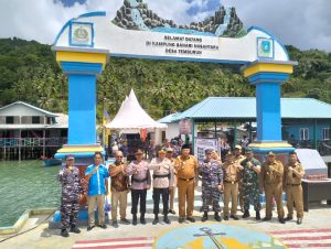 Peresmian Desa Temburun Sebagai Kampung Bahari Nusantara (KBN) Lanal Tarempa
