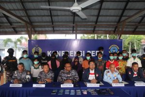 F1QR LANAL DUMAI BERSAMA TIM GABUNGAN INTELMAR LANTAMAL I BERHASIL GAGALKAN 10 PEKERJA MIGRAN INDONESIA (PMI) DAN 24 WARGA NEGARA ASING (WNA) ILEGAL