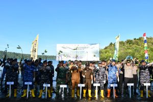 Sinergitas TNI, Polri, Forkopimda dan Masyarakat Laksanakan Penanaman Mangrove Nasional Serentak Di wilayah Sabang