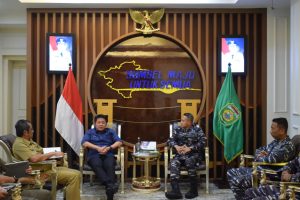 Danlanal Palembang Laksanakan Courtessy Call (CC) Ke Gubernur Provinsi Sumatera Selatan