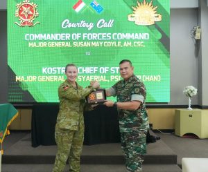 Jalin Kerja Sama Pertahanan Bilateral Indonesia-Australia, Kunjungan Jenderal Susan Coyle Comander Forces Command ke Markas Kostrad