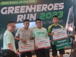 Buaya Putih Kuasai Jalanan, Raih Prestasi Green Heroes Run 2023