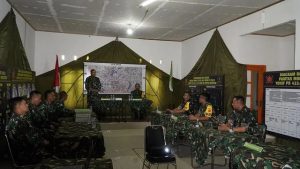 Pangdivif 3 Kostrad Tinjau Latihan Pratugas Satgas Yonif PR 433 Divif 3 Kostrad