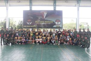 Wadahi Tanamkan Disiplin, Brigif R 20 Kostrad Gelar Outbond Siswa Shining Stars Timika