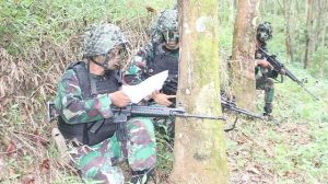 Prajurit Yonif Para Raider 501/BY Laksanakan Latihan Taktis Tingkat Regu