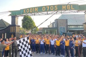 Jaga Senergritas, Yonarmed 11 Kostrad Ikuti Olahraga Bersama