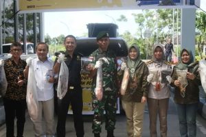 Dansatgas Pamtas RI – Malaysia Yonarmed 10/Bradjamusti Hadiri Ceremonial Realisasi Ekspor Produk Perikanan dan Pertanian