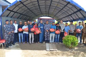 Berikan Motivasi, Danlanal Dumai Tinjau Pos TNI AL Di Kabupaten Inhil Riau