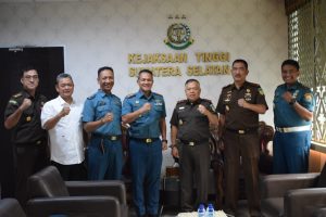 Danlanal Palembang Laksanakan Courtesy Call (CC) Ke Kajati Sumsel