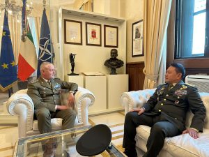 Bahas Profesionalisme Prajurit, Kasad Adakan Kunjungan Kehormatan Kepada Kasad Italia